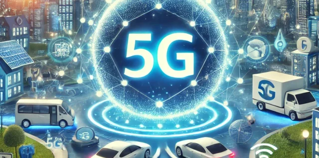 Imagen de una esfera de 5G en una ciudad inteligente | blog tecnología | DSlab