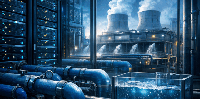 Imagen de centro de datos con servidores | Inteligencia Artificial Gasta Agua | IA | Tecnología | Dslab